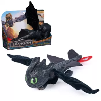 Spin Master Como Treinar o Teu Dragão - Dragão de peluche Toothless