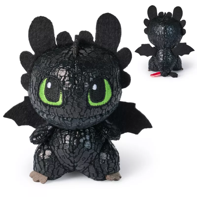 Figura de dragão de peluche colecionável Spin Master How to Train Your Dragon – design totem, figura macia, variantes sortidas