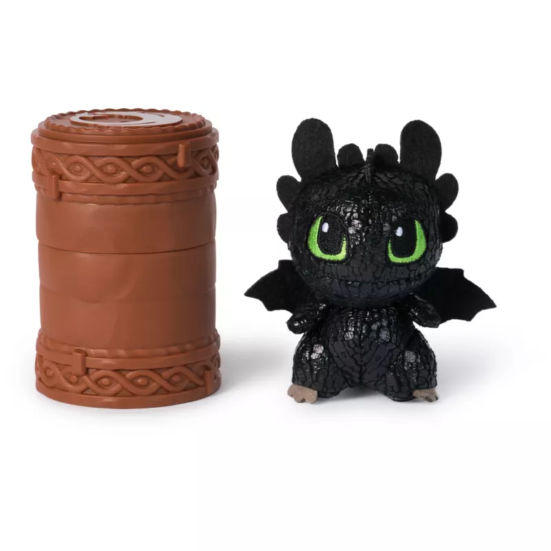 Figura de dragão de peluche colecionável Spin Master How to Train Your Dragon – design totem, figura macia, variantes sortidas