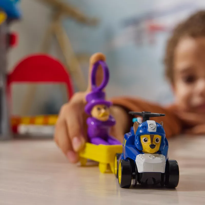 PAW Patrol : Air Rescue, conjunto de brincar Aeroporto Pup Squad Adventure Bay, com carro de brincar Chase e lançador de veículos, brinquedo infantil para rapazes e raparigas a partir dos 3 anos
