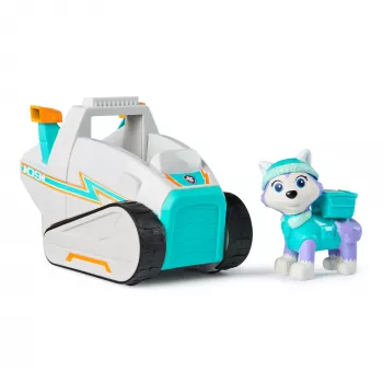 Veículo Spinmaster PAW Patrol Limpa-neves da Everest – plástico, para crianças a partir dos 3 anos, turquesa/branco