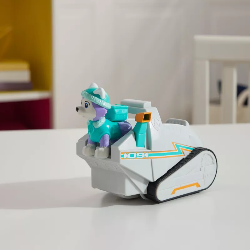 Veículo Spinmaster PAW Patrol Limpa-neves da Everest – plástico, para crianças a partir dos 3 anos, turquesa/branco