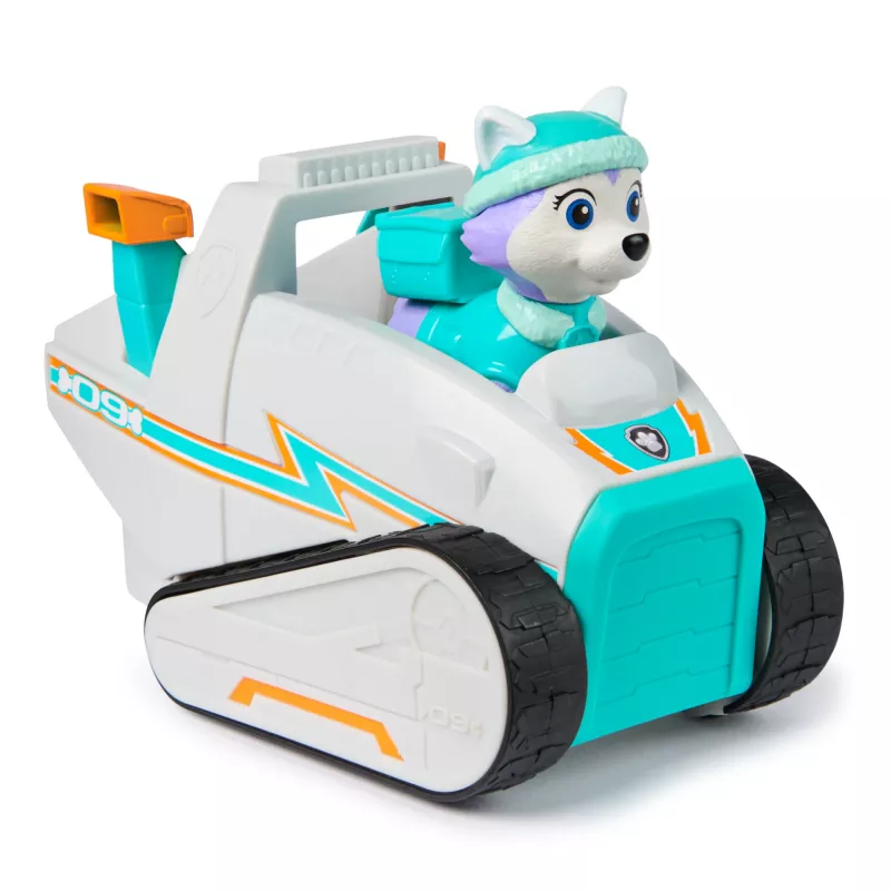 Veículo Spinmaster PAW Patrol Limpa-neves da Everest – plástico, para crianças a partir dos 3 anos, turquesa/branco