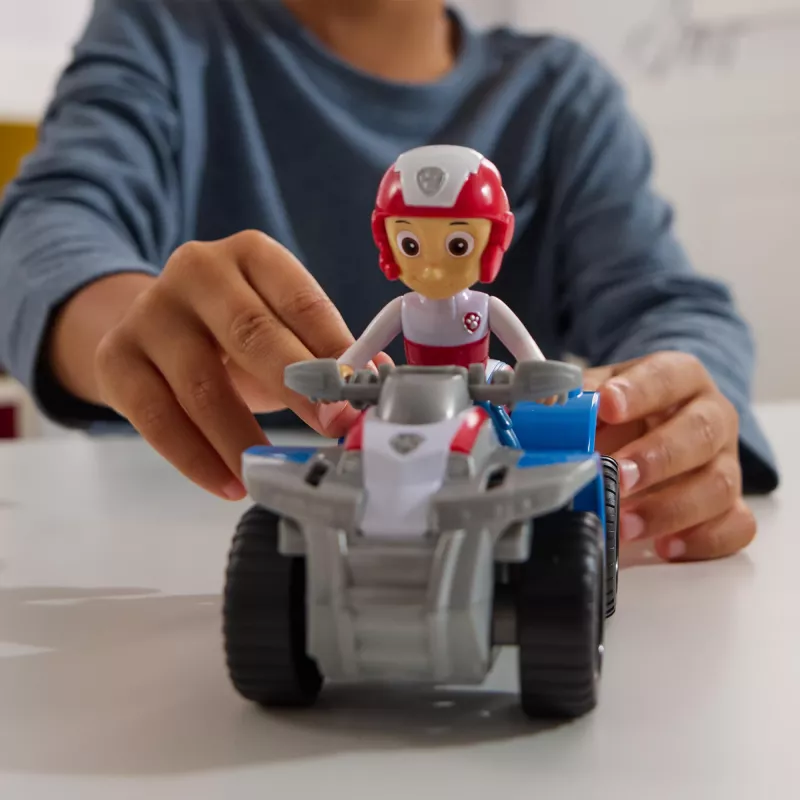 PAW Patrol, veículo de brincar ATV do Ryder com figura de ação colecionável, brinquedo infantil de orientação sustentável para rapazes e raparigas a partir dos 3 anos