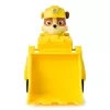 PAW Patrol, o bulldozer do Rubble, camião de brincar com figura de ação colecionável, brinquedo infantil com preocupações de sustentabilidade para rapazes e raparigas a partir dos 3 anos