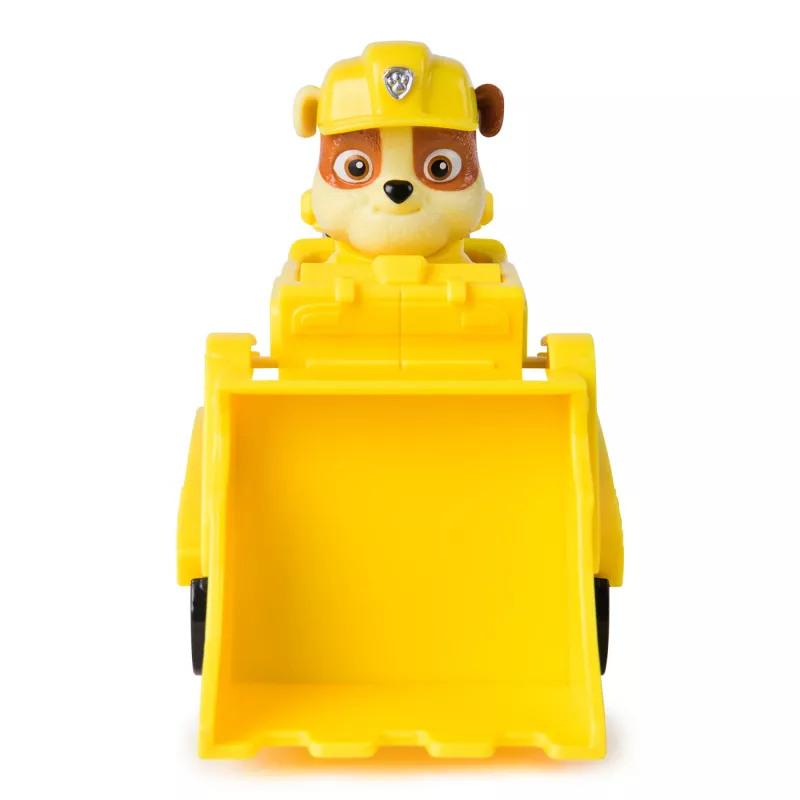 PAW Patrol, o bulldozer do Rubble, camião de brincar com figura de ação colecionável, brinquedo infantil com preocupações de sustentabilidade para rapazes e raparigas a partir dos 3 anos
