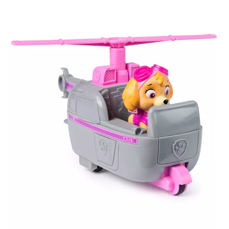 PAW Patrol, o helicóptero da Skye, veículo de brincar com figura colecionável, brinquedo infantil de produção sustentável para rapazes e raparigas a partir dos 3 anos