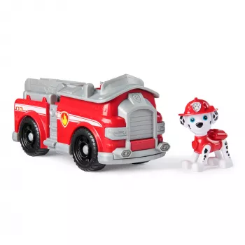 PAW Patrol, o carro de bombeiros do Marshall, veículo de brincar com figura de ação colecionável, brinquedo infantil de produção sustentável para rapazes e raparigas a partir dos 3 anos