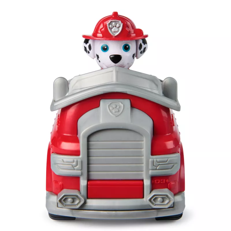 PAW Patrol, o carro de bombeiros do Marshall, veículo de brincar com figura de ação colecionável, brinquedo infantil de produção sustentável para rapazes e raparigas a partir dos 3 anos