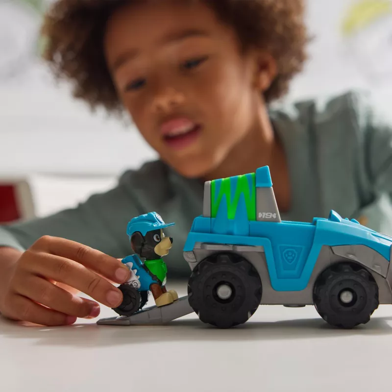 Veículo Spin Master PAW Patrol Rex’s Dinosaur Rescue Vehicle — plástico, para crianças a partir dos 3 anos