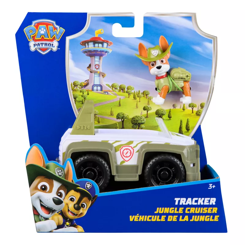 Veículo PAW Patrol Tracker’s Jungle Rescue Vehicle verde plástico