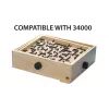 BRIO 34030 Labyrinth placas de substituição (2 un.), jogo de destreza, castanhas/pretas, a partir dos 6 anos