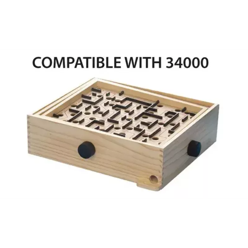 BRIO 34030 Labyrinth placas de substituição (2 un.), jogo de destreza, castanhas/pretas, a partir dos 6 anos
