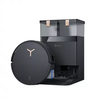 Robô aspirador Ecovacs Deebot X8 Pro Omni, preto, saco de pó 0,22 L, autonomia 145 min, Li-Ion 6400 mAh