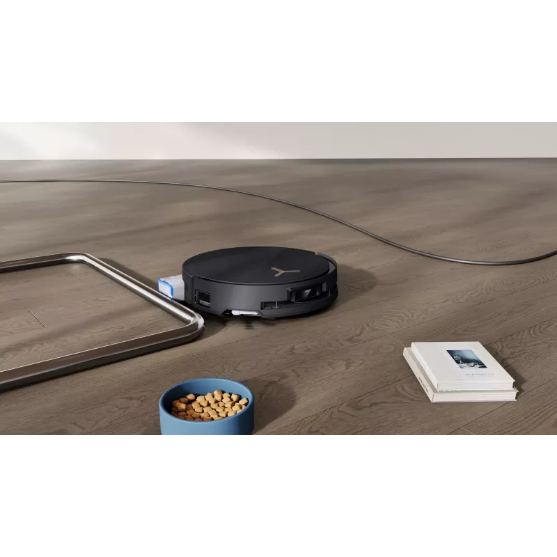 Robô aspirador Ecovacs Deebot X8 Pro Omni, preto, saco de pó 0,22 L, autonomia 145 min, Li-Ion 6400 mAh