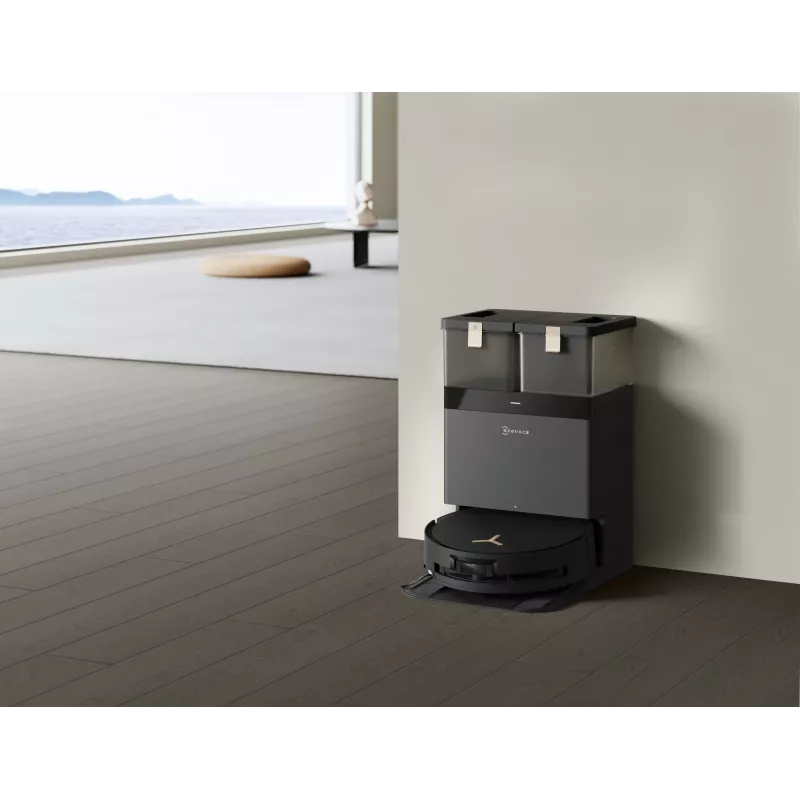 Robô aspirador Ecovacs Deebot X8 Pro Omni, preto, saco de pó 0,22 L, autonomia 145 min, Li-Ion 6400 mAh