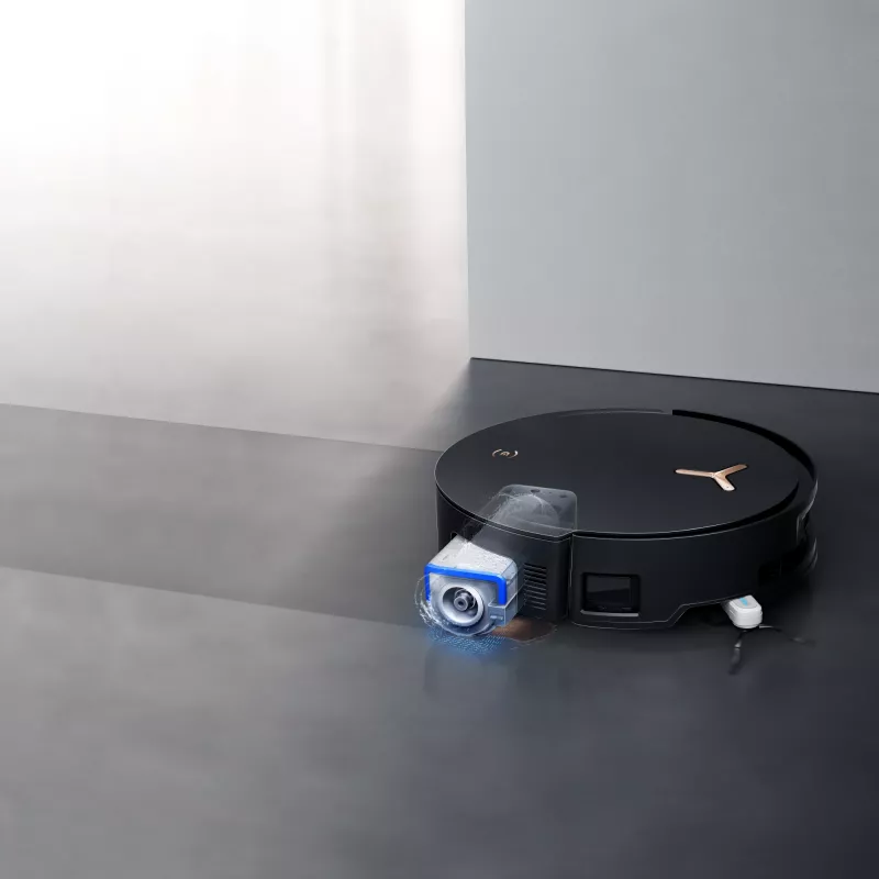 Robô aspirador Ecovacs Deebot X8 Pro Omni, preto, saco de pó 0,22 L, autonomia 145 min, Li-Ion 6400 mAh