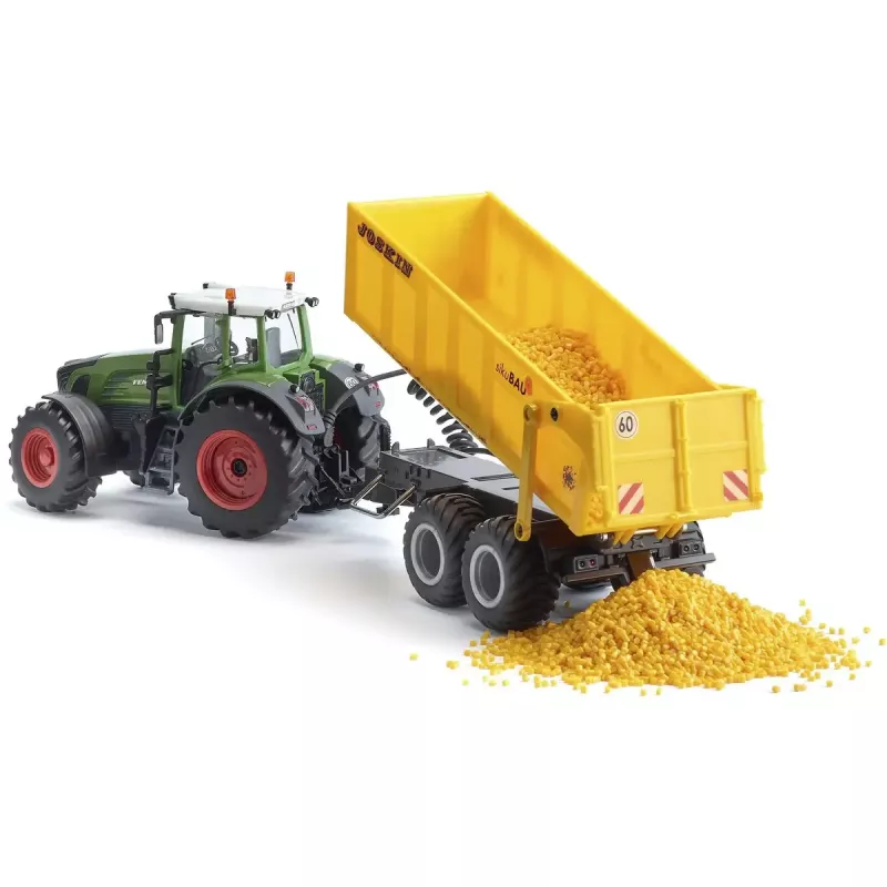 Trator de brincar Siku Fendt 939 com atrelado Joskin, fundido 1:32