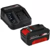 Conjunto de corta-relvas e aparador de relva a bateria EINHELL GE-CM 18/30 + GE-CT 18, vermelho/preto, Li-Ion 4,0 Ah