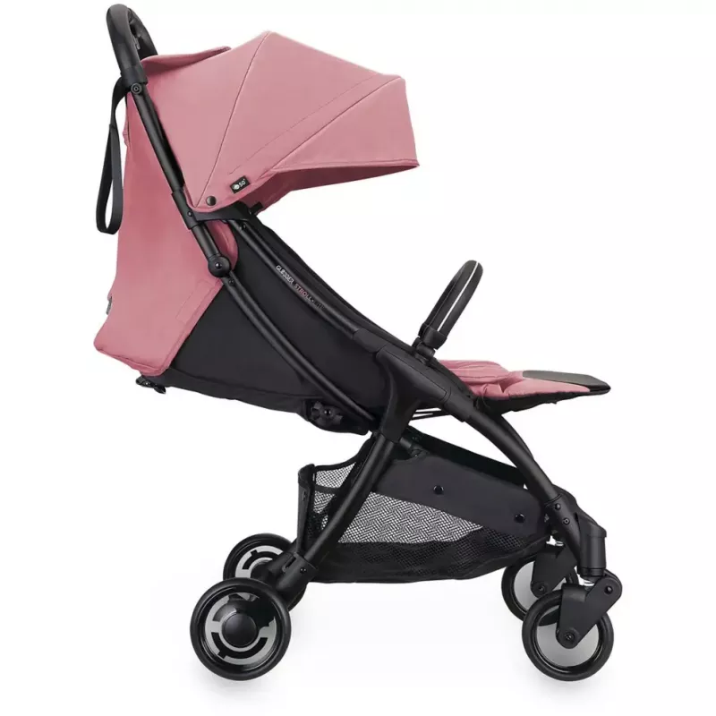 Carrinho de bebé GLOBBER Stroll Lite rosa – carrinho de bebé compacto, leve e dobrável