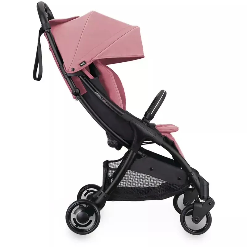 Carrinho de bebé GLOBBER Stroll Lite rosa – carrinho de bebé compacto, leve e dobrável