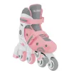 Patins de aprendizagem para crianças GLOBBER 2 em 1 tamanho 30–33 rosa – conjunto ajustável de inline/quad para principiantes