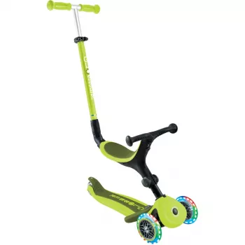 Trotinete GLOBBER Go-Up Active Lights — altura ajustável, luzes LED, lima