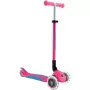 Trotinete compacta GLOBBER Primo Foldable Plus Lights – rosa/azul-claro