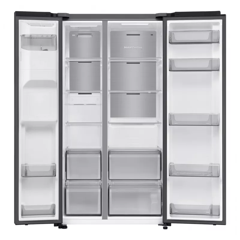 Frigorífico side-by-side Samsung RS70F64KDF de instalação livre 640 L preto