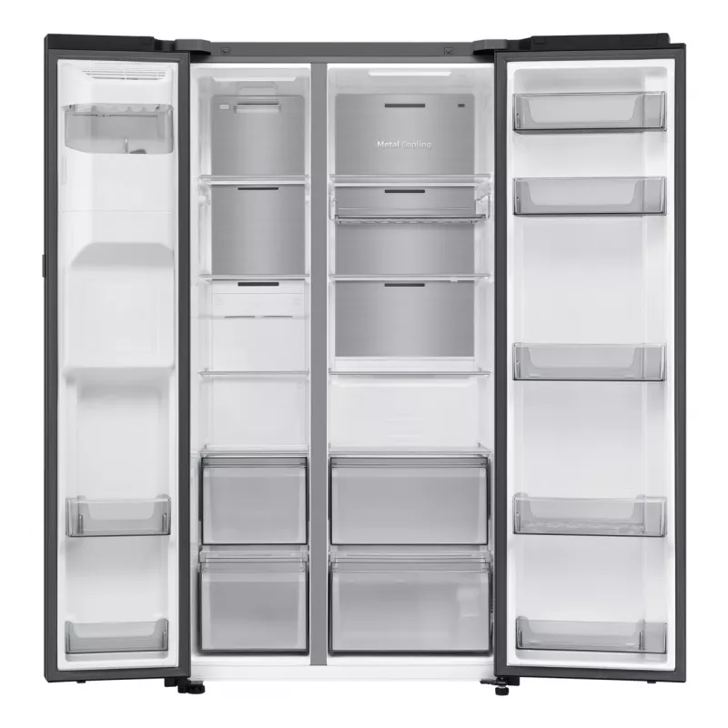 Frigorífico side-by-side Samsung RS80F64KEF de instalação livre 640 L preto