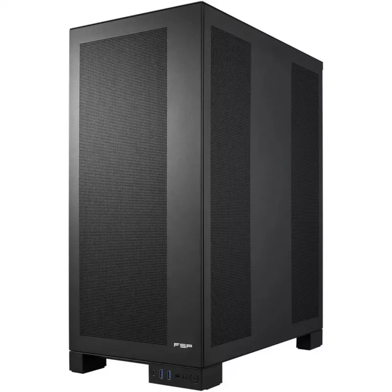 Caixa de computador Big-Tower Fortron FSP U500-B em preto