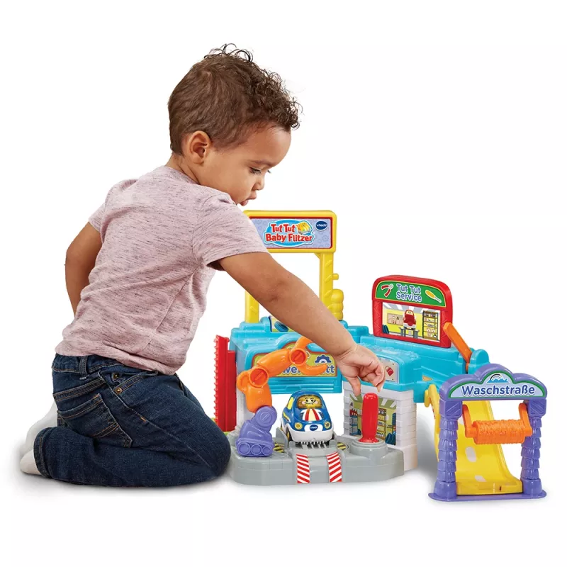 Conjunto de brincar oficina automóvel VTech Tut Tut Baby Flitzer – veículos de brinquedo interativos