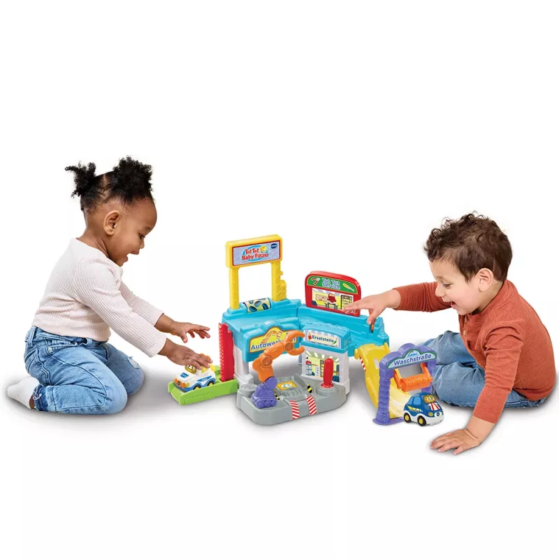 Conjunto de brincar oficina automóvel VTech Tut Tut Baby Flitzer – veículos de brinquedo interativos