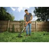 Black & Decker ST182320-QW aparador de relva a bateria, 18 V, 2,0 Ah Li-Ion, largura de corte de 25 cm, com bateria e carregador, laranja/preto