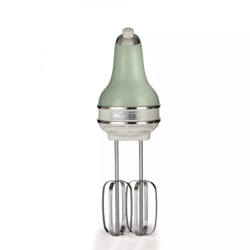Batedeira Ariete 1548 Mixer Vintage, 450W, 5 velocidades, função turbo, 2 batedores, verde