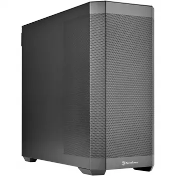 Caixa de computador Silverstone Technology SETA H2, ATX, preta