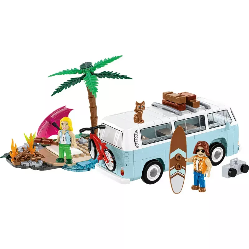 Brinquedo de construção Cobi Volkswagen T2a escala 1:35 kit de montagem — conjunto de blocos de colecionador