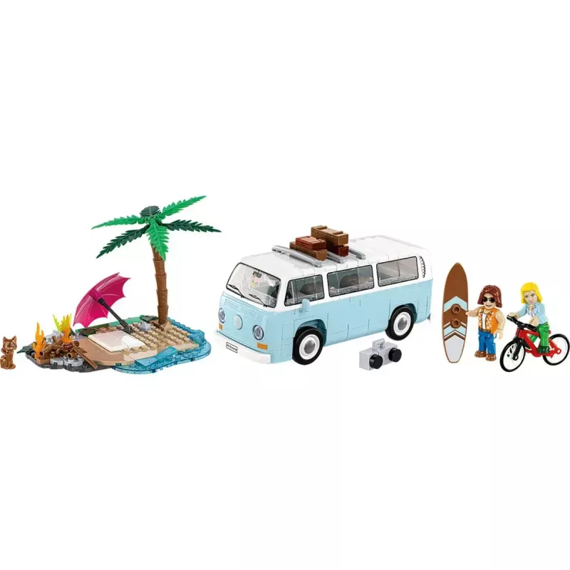 Brinquedo de construção Cobi Volkswagen T2a escala 1:35 kit de montagem — conjunto de blocos de colecionador