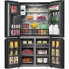 Hisense RQ760N4IFE combinado multiportas, de instalação livre, frigorífico 345 l, congelador 232 l, dispensador de água/gelo, 178,5 cm, classe energética E, preto