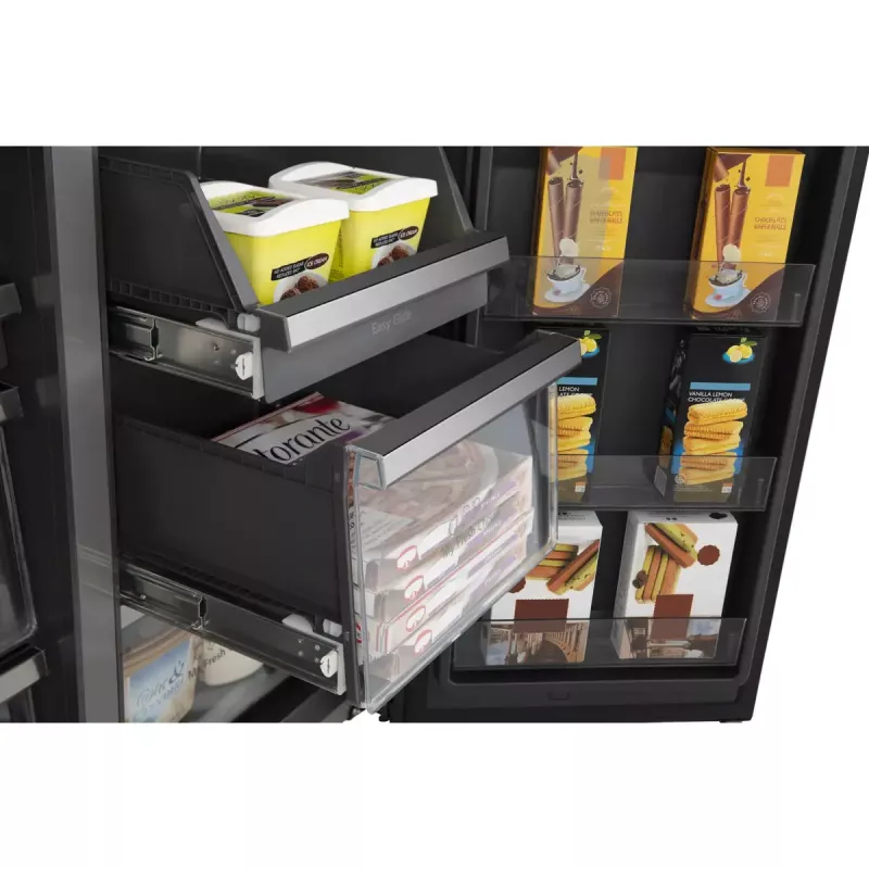 Hisense RQ760N4IFE combinado multiportas, de instalação livre, frigorífico 345 l, congelador 232 l, dispensador de água/gelo, 178,5 cm, classe energética E, preto