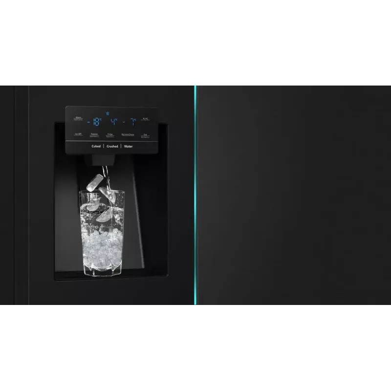 Hisense RQ760N4IFE combinado multiportas, de instalação livre, frigorífico 345 l, congelador 232 l, dispensador de água/gelo, 178,5 cm, classe energética E, preto