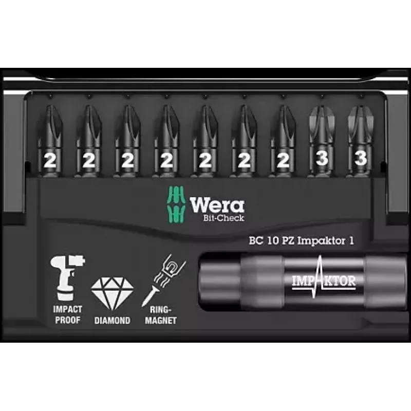 Conjunto de bits para chave de fenda Wera 05057684001