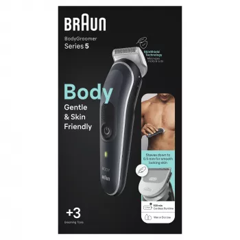Braun BodyGroomer Aparador de corpo 5 BG5340, com tecnologia SkinShield e 2 acessórios