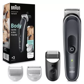 Braun BodyGroomer Aparador de corpo 5 BG5340, com tecnologia SkinShield e 2 acessórios