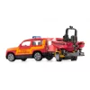 Siku Land Rover Defender com barco Modelo SUV pré-montado