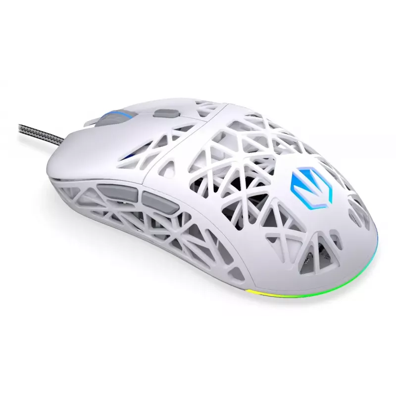 Endorfy LIV Onyx White rato para jogos, USB, ótico