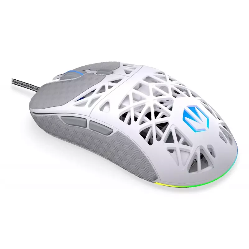 Endorfy LIV Onyx White rato para jogos, USB, ótico