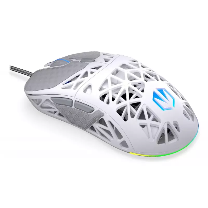 Endorfy LIV Onyx White rato para jogos, USB, ótico