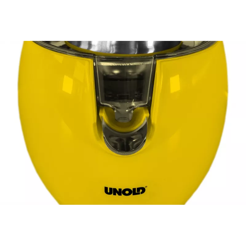 Unold 78132 Power Juicy espremedor de citrinos elétrico, 300 W, antigotejo, arranque/paragem automático, amarelo/aço inoxidável