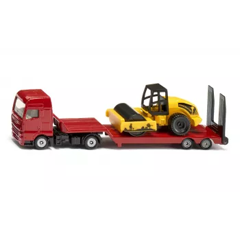 Siku MAN camião com cilindro compactador, modelo camião/atrelado, 1:87, MAN, rapaz/rapariga, metal, plástico, vermelho, amarelo